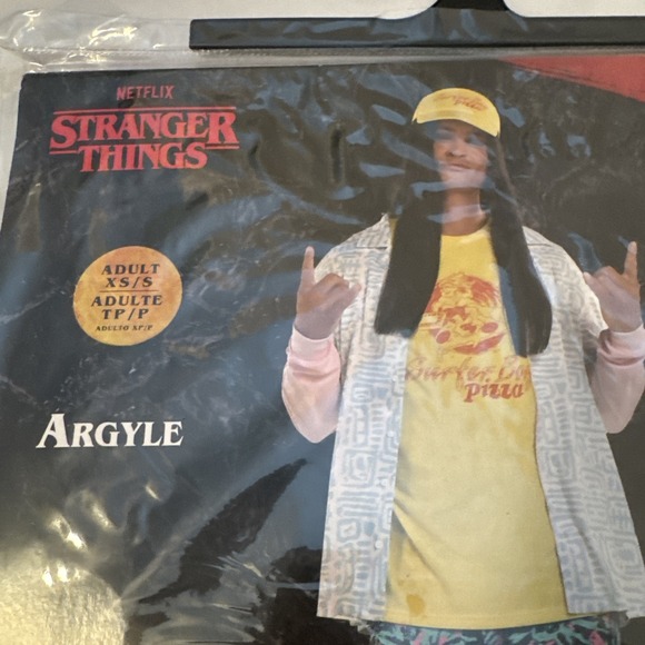 New Stranger Things Argyle Adult‎ Costume Cosplay 4PCS Men's XS/S - Picture 2 of 5